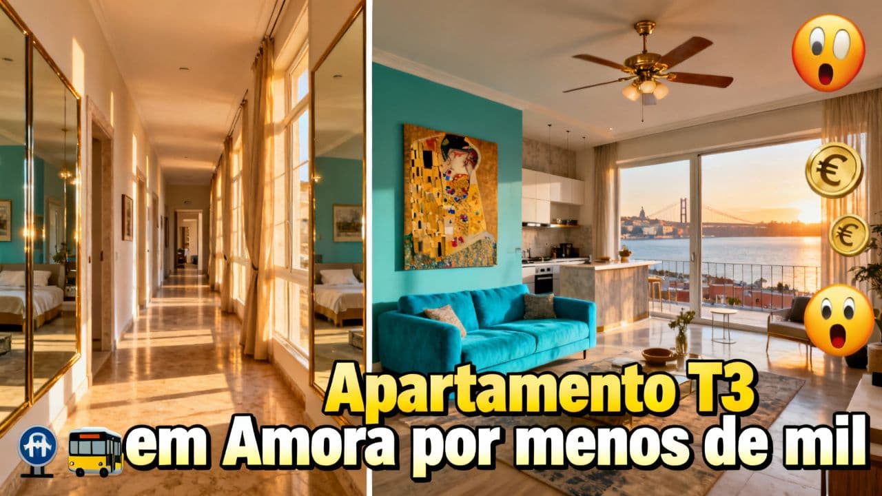 Apartamento T3 em Amora por menos de mil