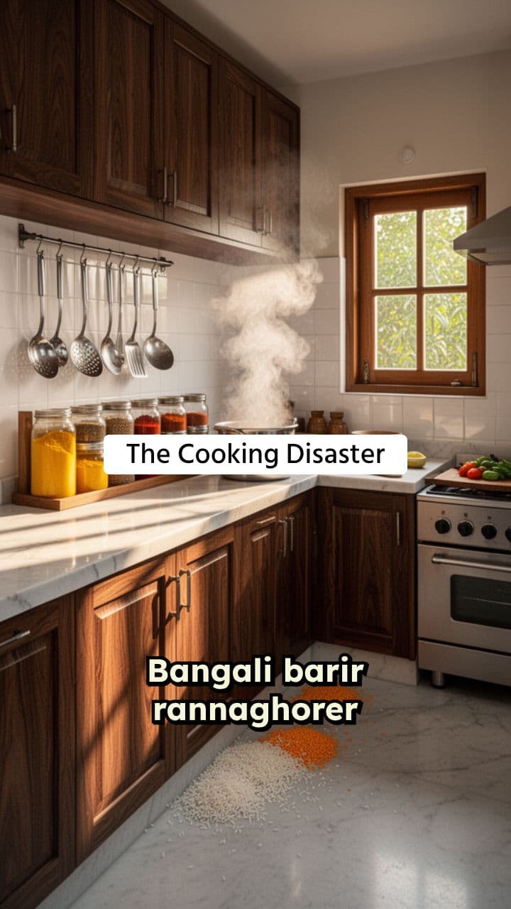 Kitchen Kaos: A Bengali Cooking Disaster