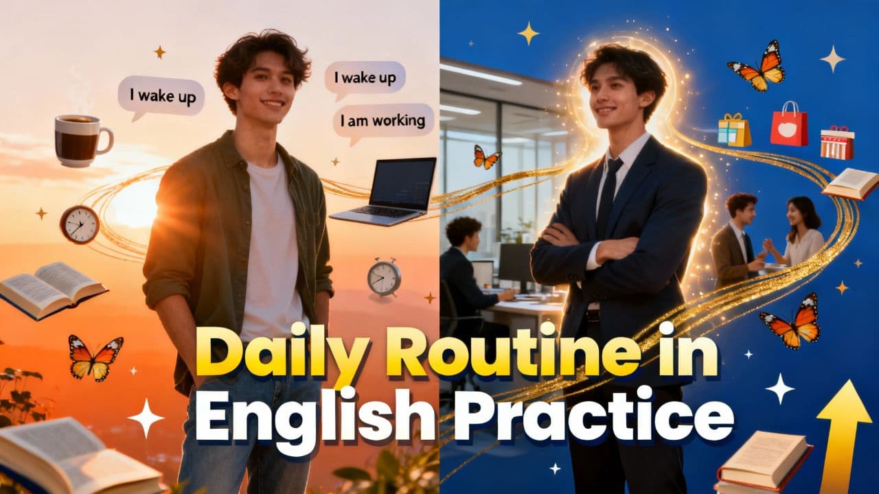 Daily Routine inda English Practice
