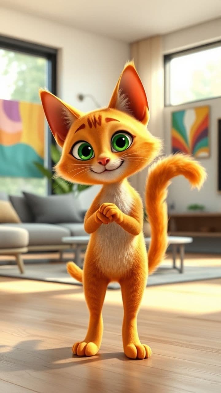 Dancing TikTok Cat Star