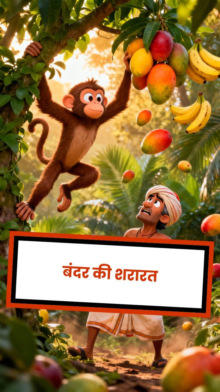 बंदर की शरारत