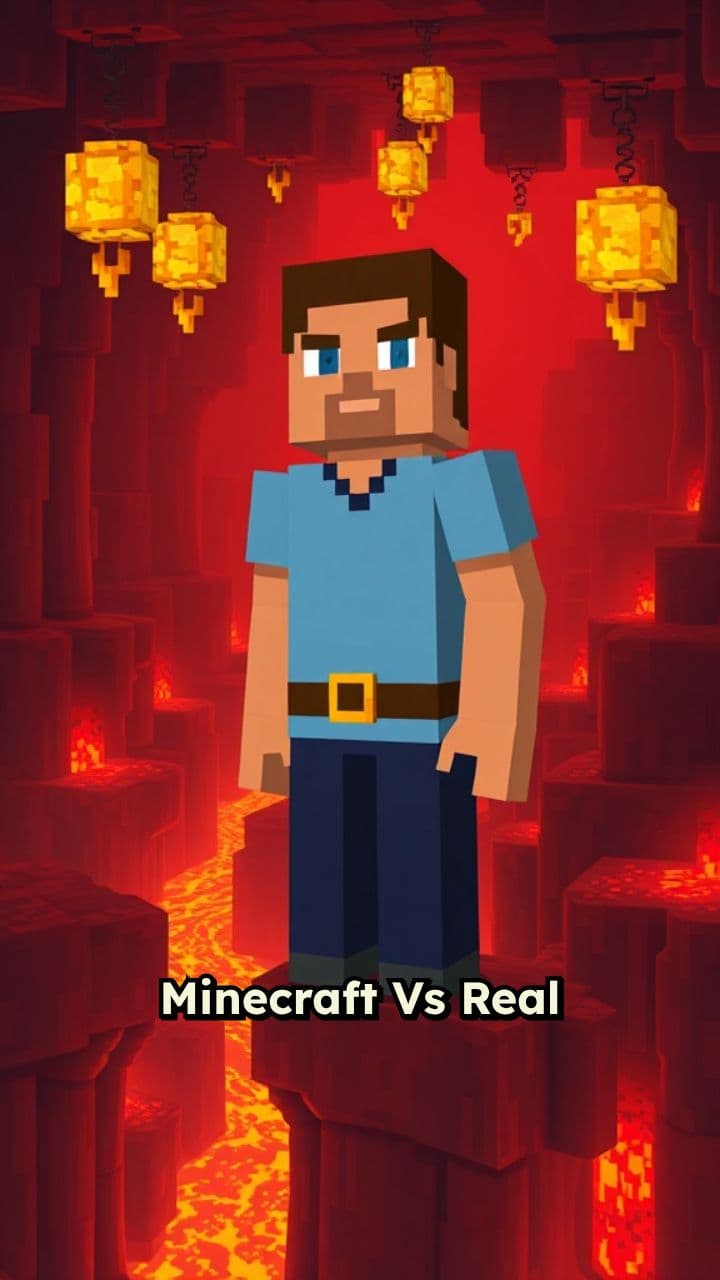 Nether: Minecraft vs Real Life