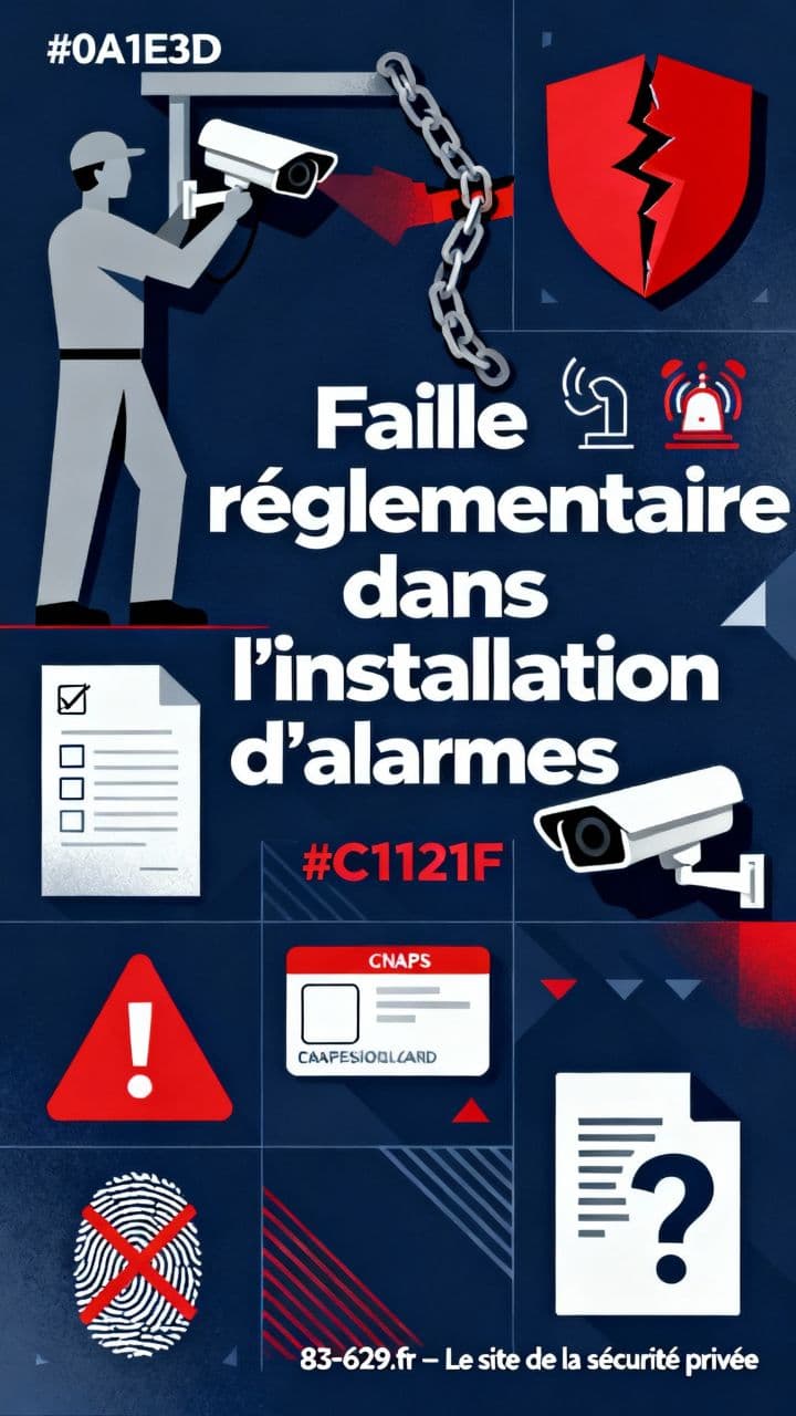 Faille réglementaire dans l'installation d'alarmes