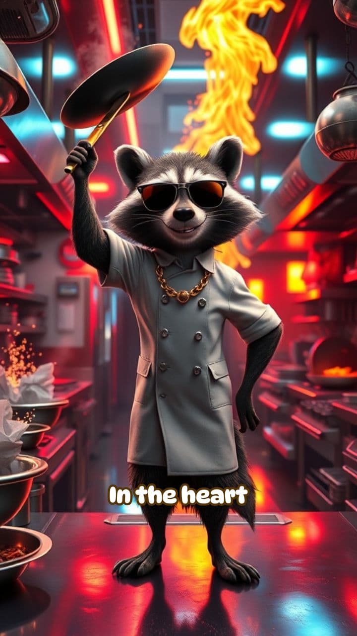 Raccoon Chef: Kitchen Chaos!