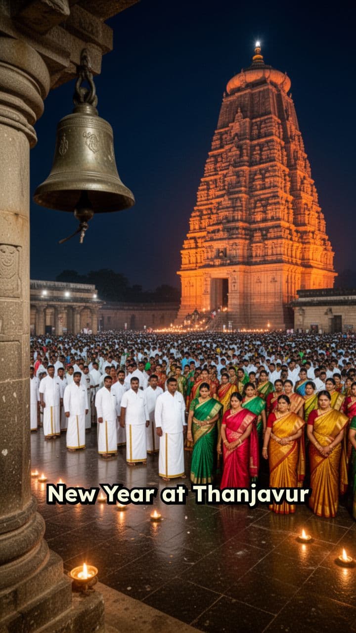 New Year at Brihadeeswarar Temple