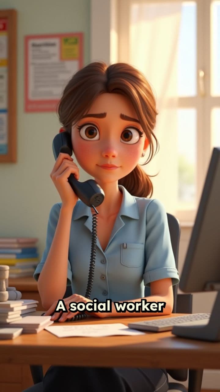 Социальный работник в полете на помощь