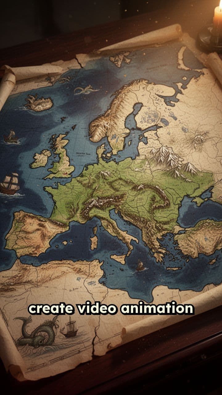 Zoom Into France on Europe Map