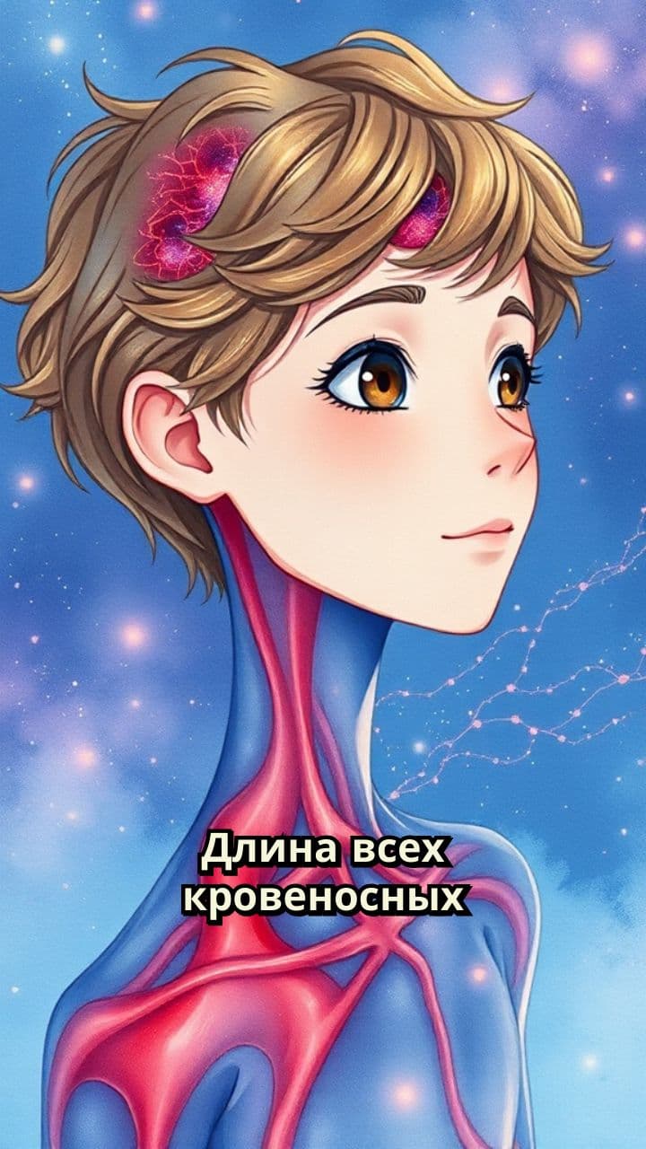 Длина кровеносных сосудов человека