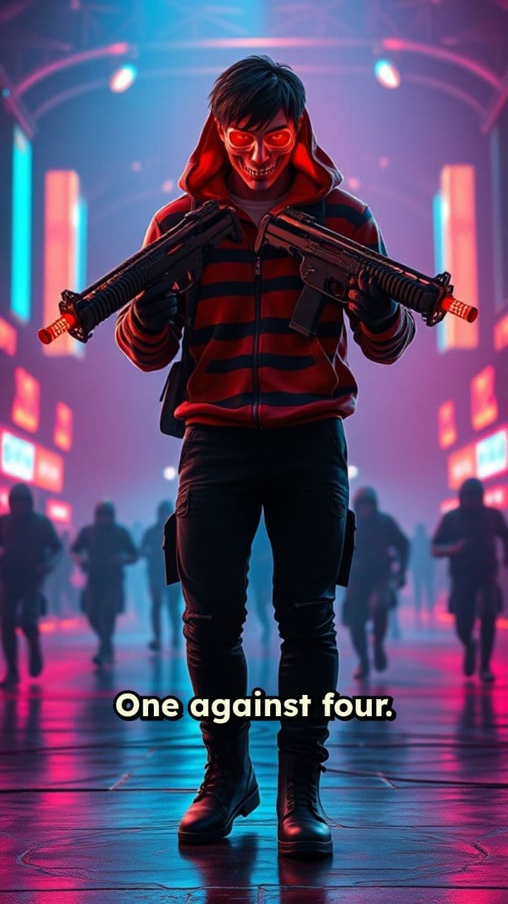 Free Fire 1v4 Clutch Highlight