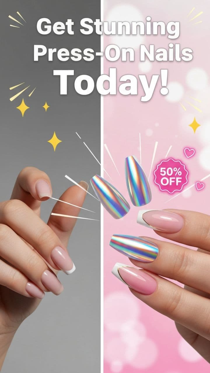 Get Stunning Press-On Nails Today!