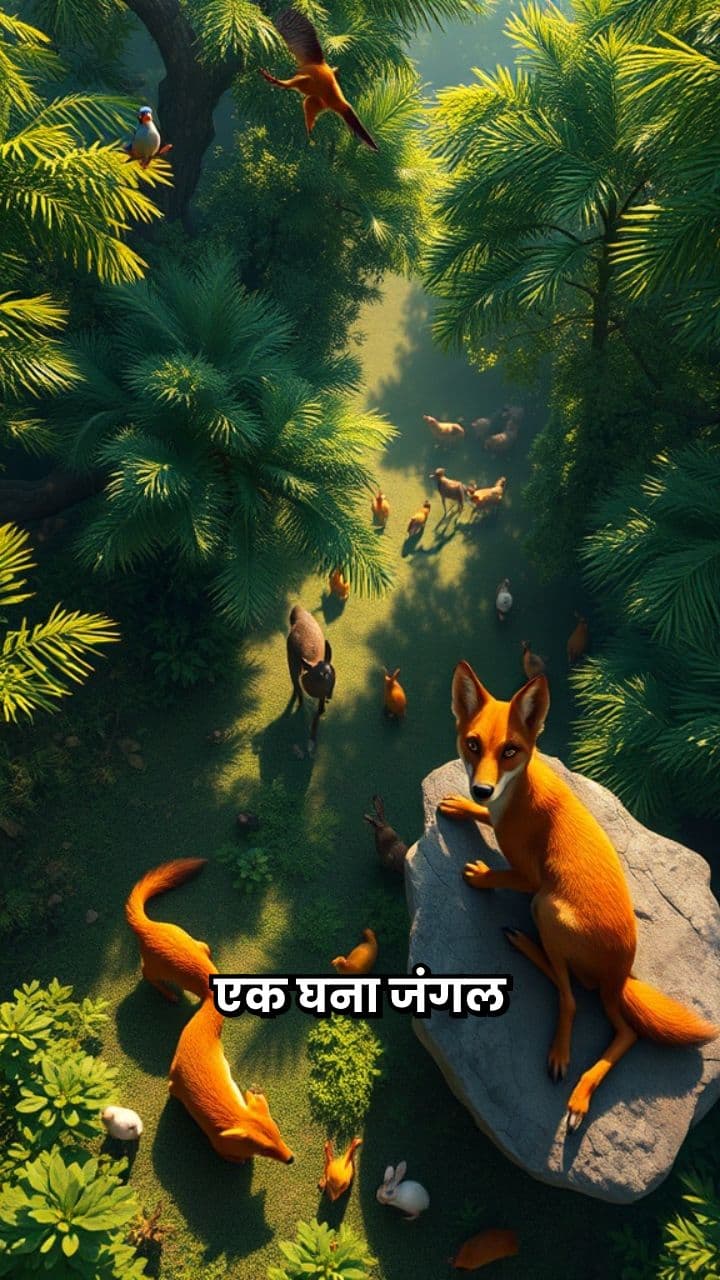 चालाक सियार और जंगल के जानवर