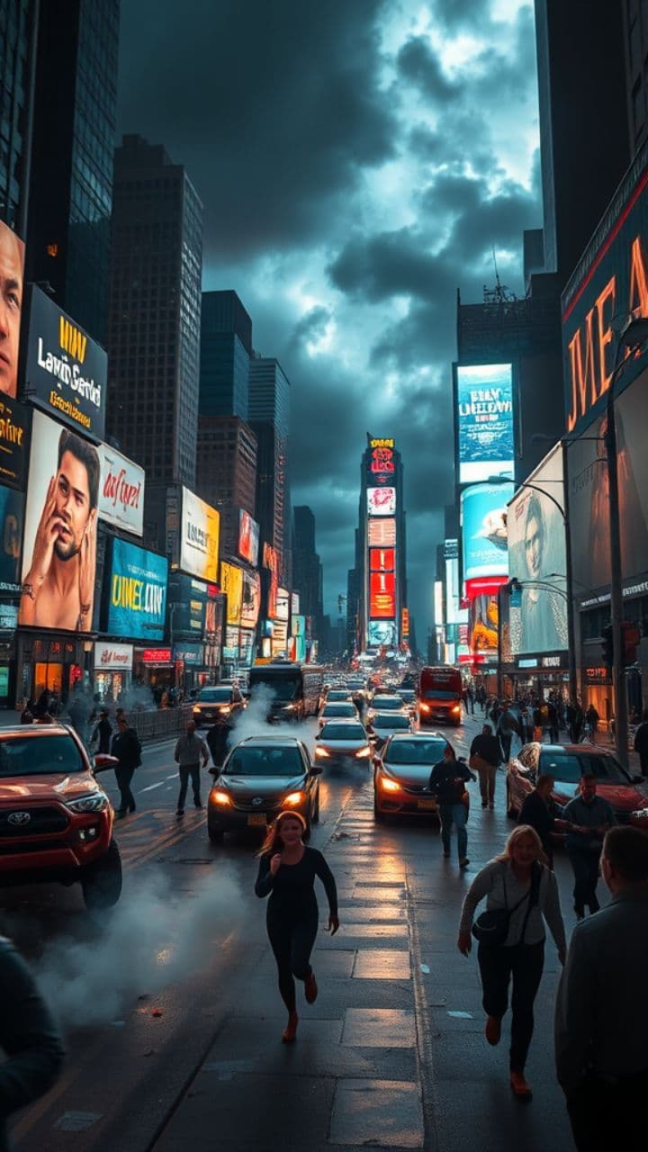 Spiderman vs. Mutant Wolf in Times Square