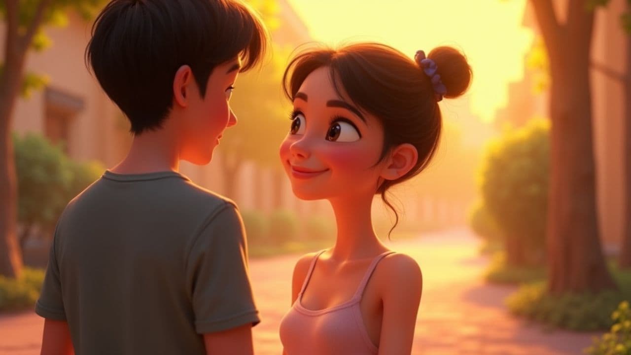 История любви Оли и парня