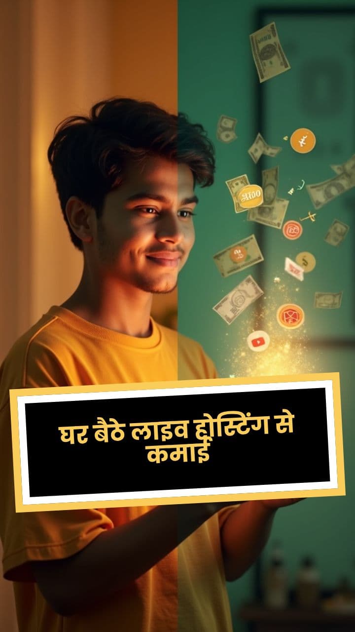 घर बैठे लाइव होस्टिंग से कमाई