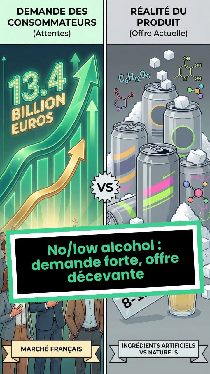 No/low alcohol : demande forte, offre décevante