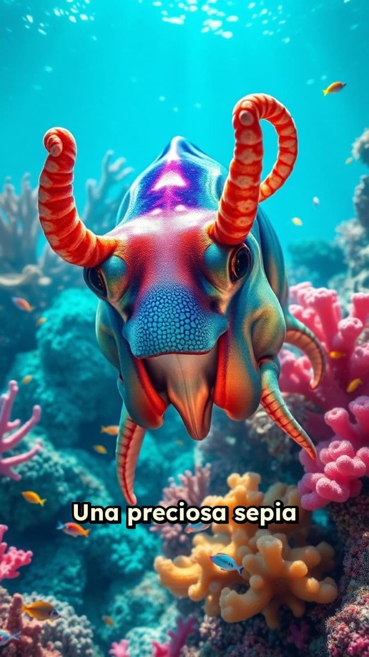 La sepia y su graciosa peineta