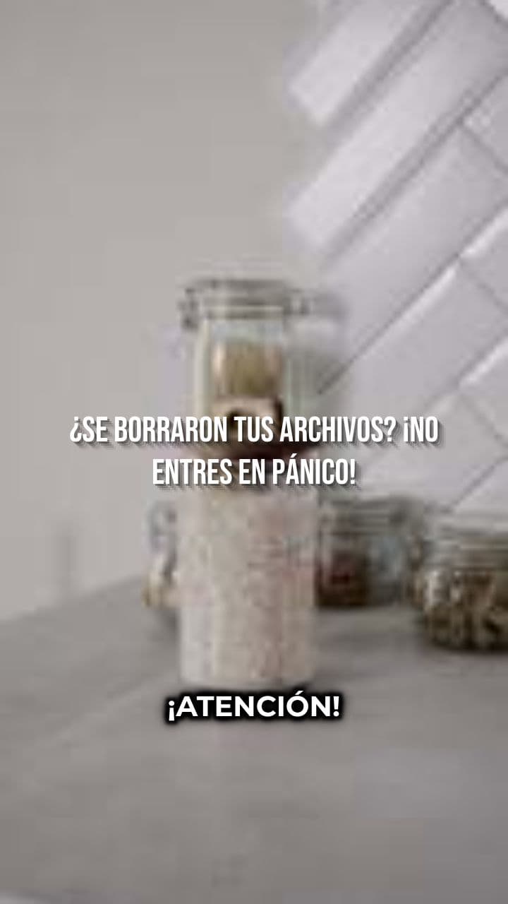 ¿Borraste archivos importantes? ¡Puedo recuperarlos! 💻🔍 #RecuperaciónDeDatos