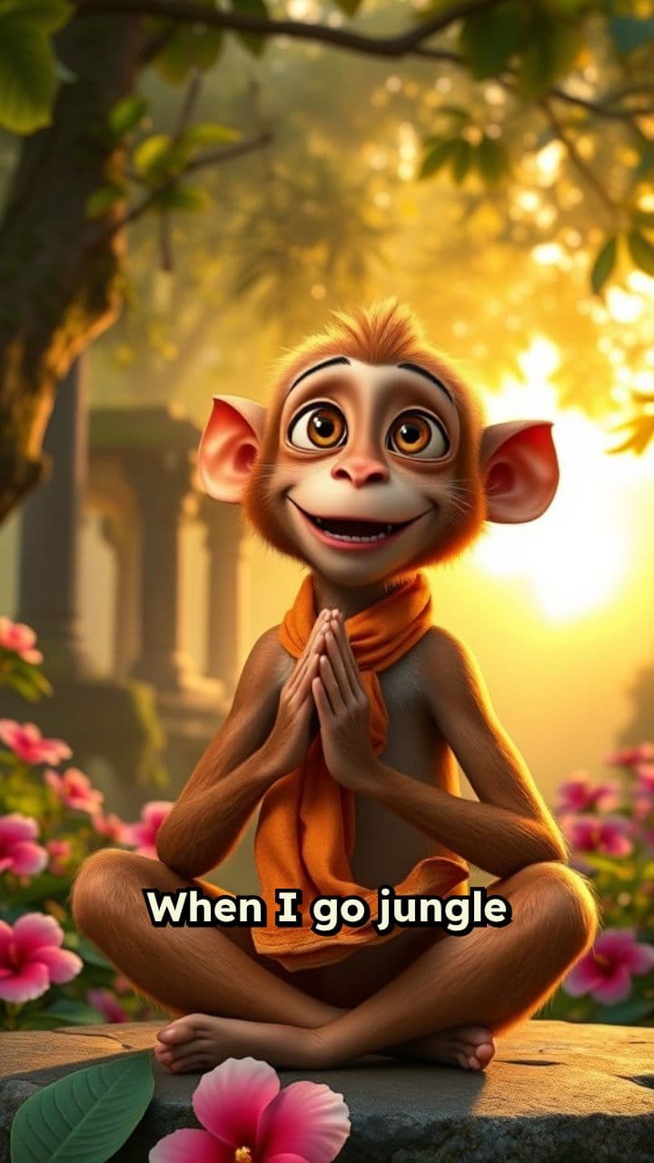 Singing Monkey Bhajan in the Jungle