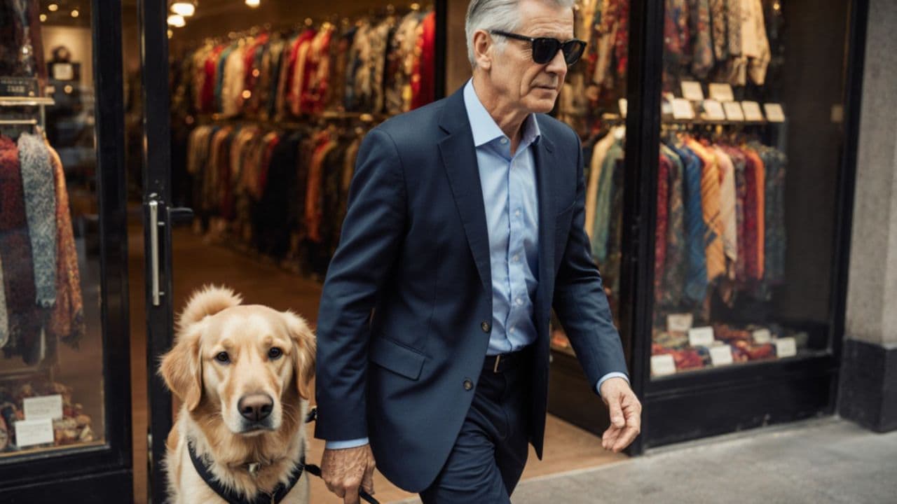 Shopping Struggles of a Blind Man