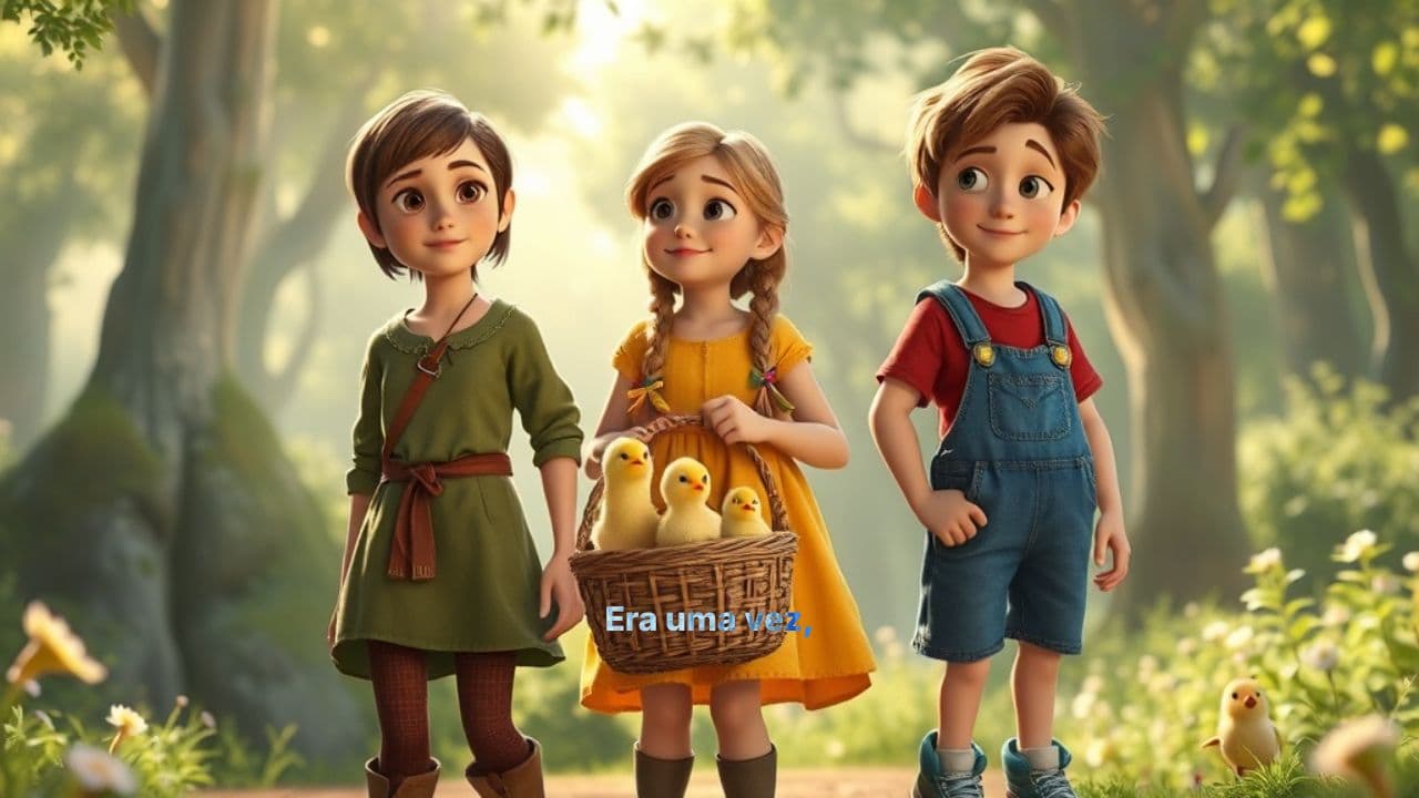Os Três Irmãos e a Raposa da Floresta Encantada