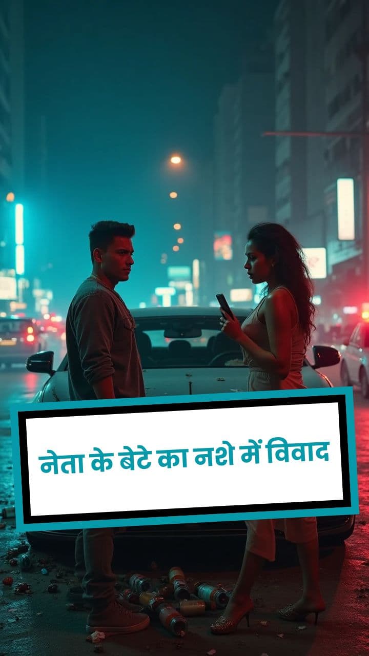 नेता के बेटे का नशे में विवाद