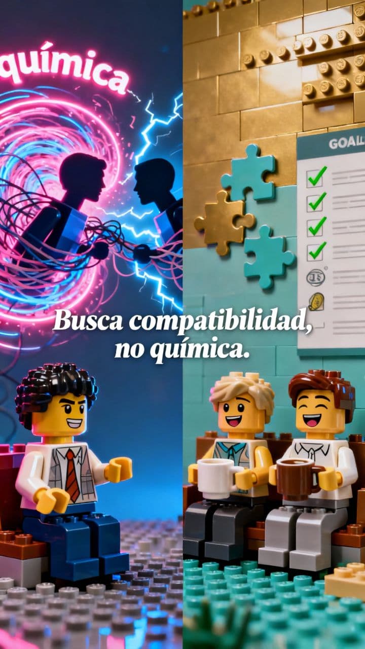 Busca compatibilidad, no química.