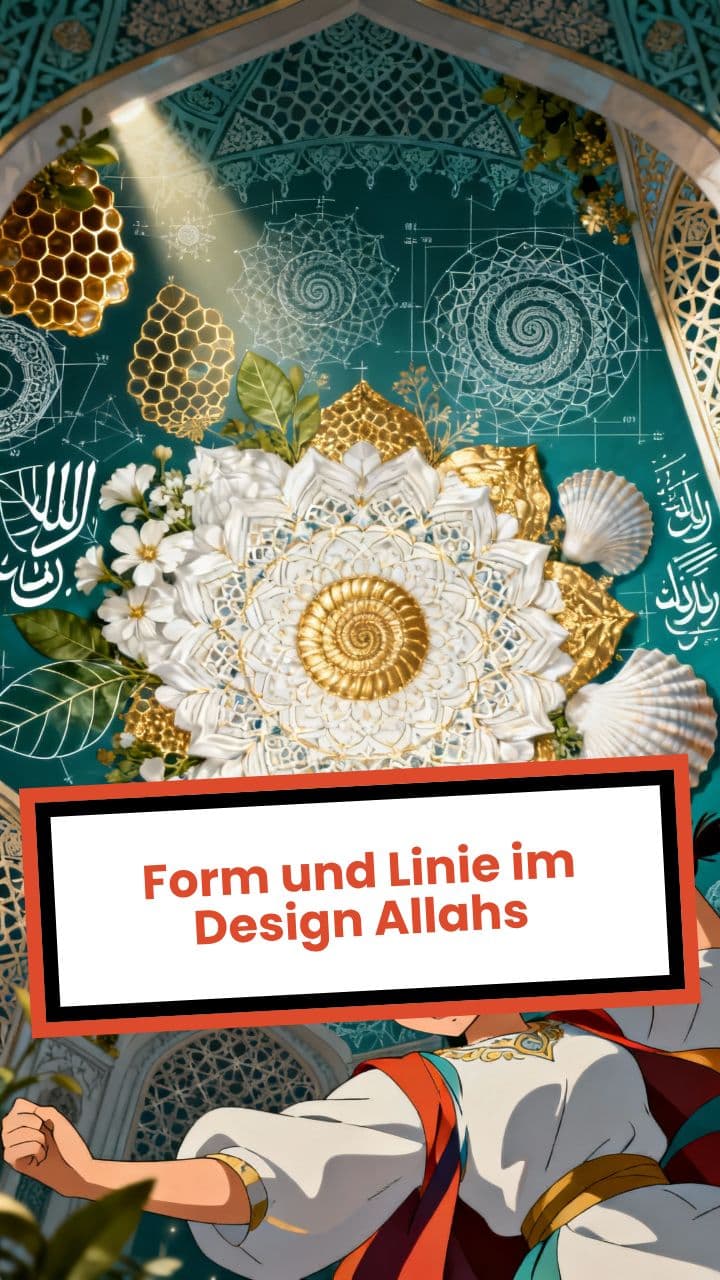 Form und Linie im Design Allahs