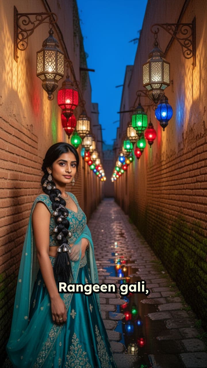 Colorful Lantern-Lit Street Fair