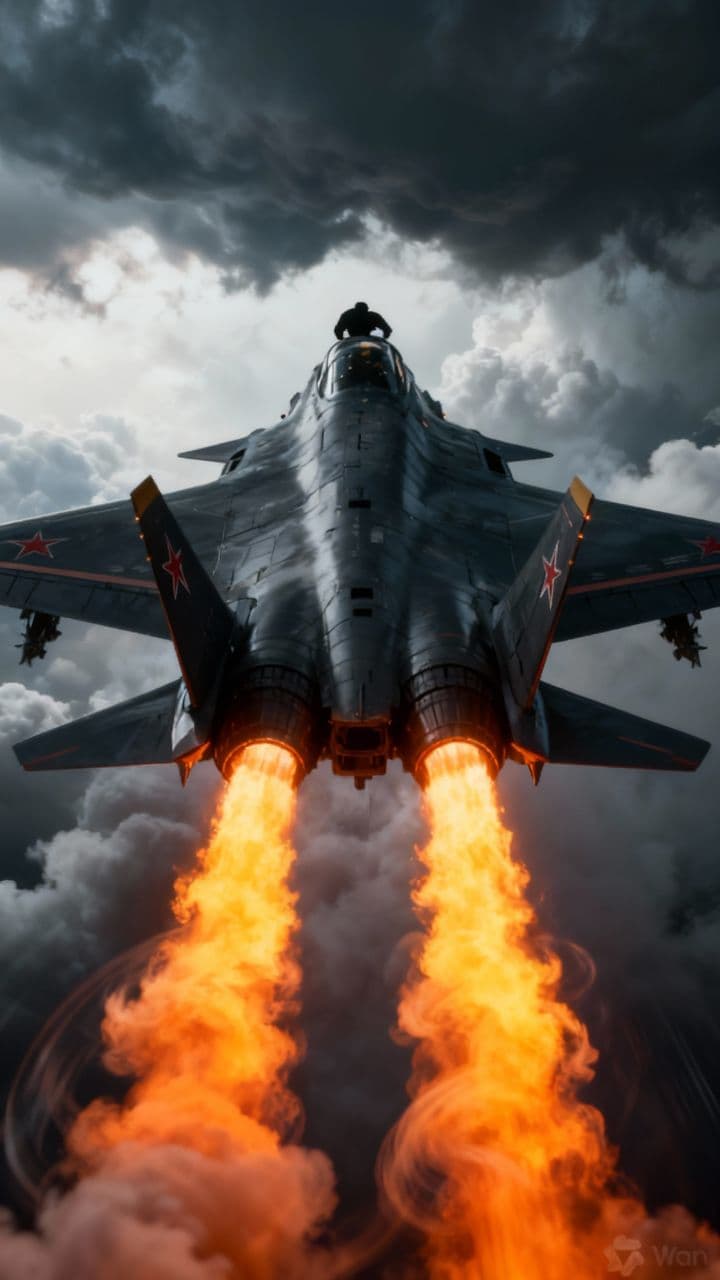 Future Fighter Aerial Sequence