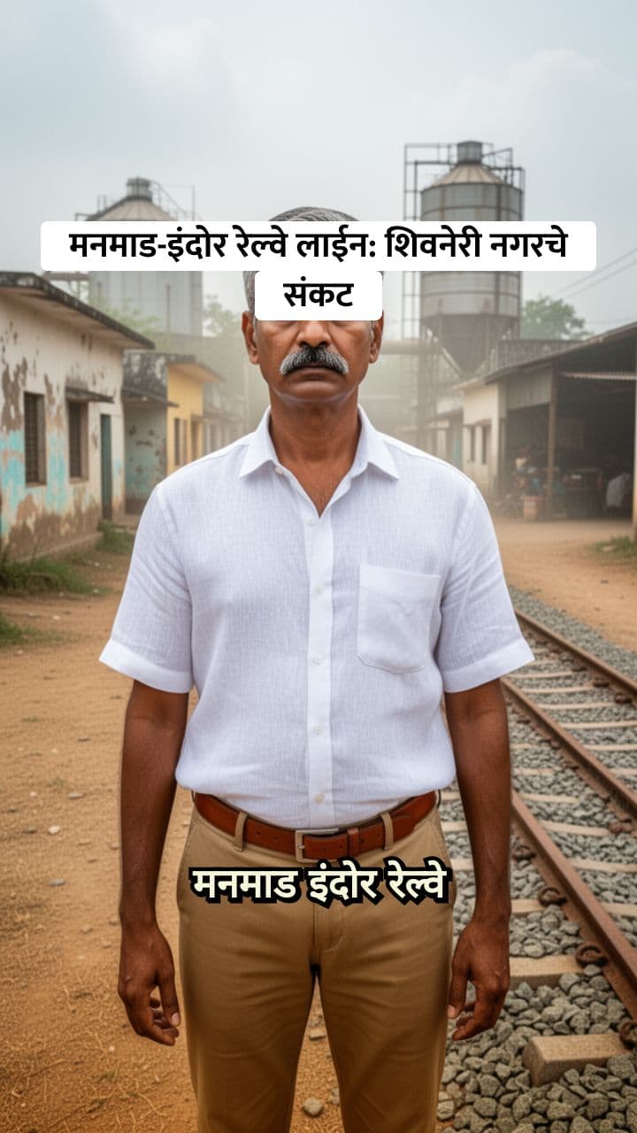 मनमाड इंदोर रेल्वे लाईन - शिवनेरी नगरचे संकट