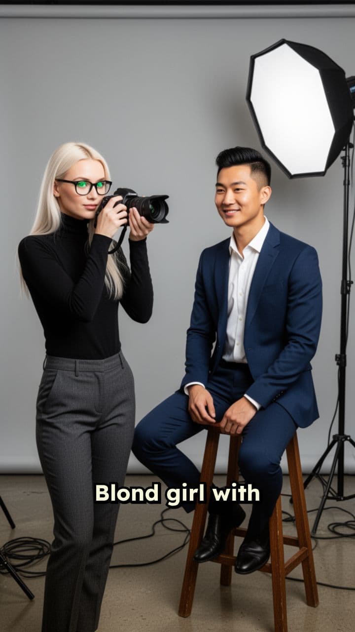 Blonde Photographer with Asian Husband