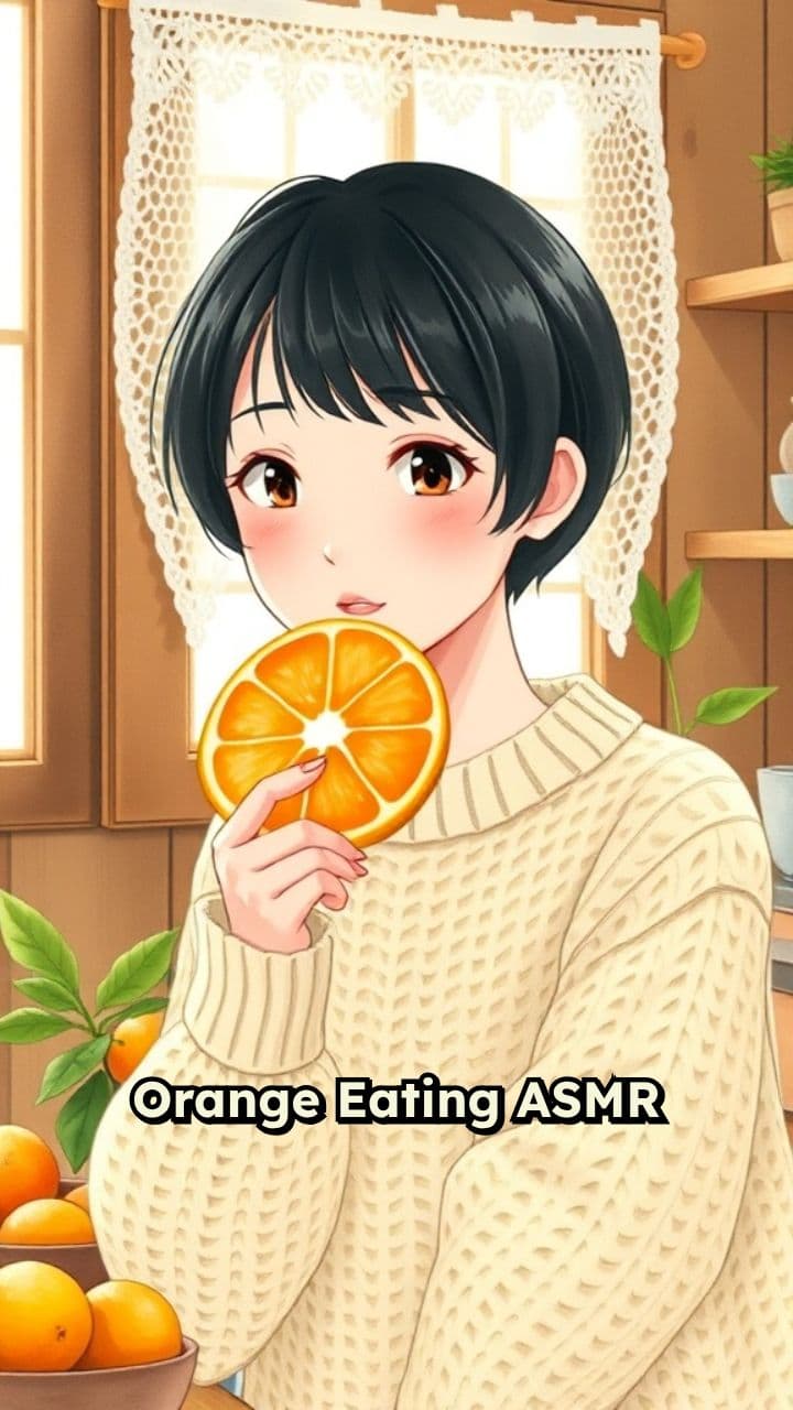 Orange Eating ASMR