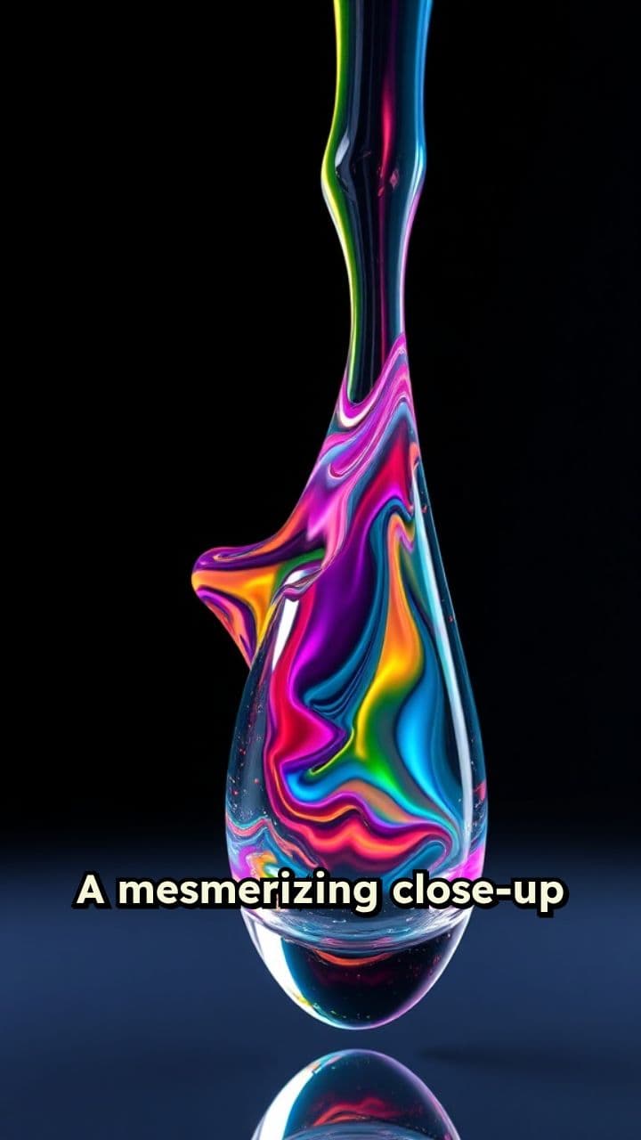 Fluid Color Harmony in Slow Motion