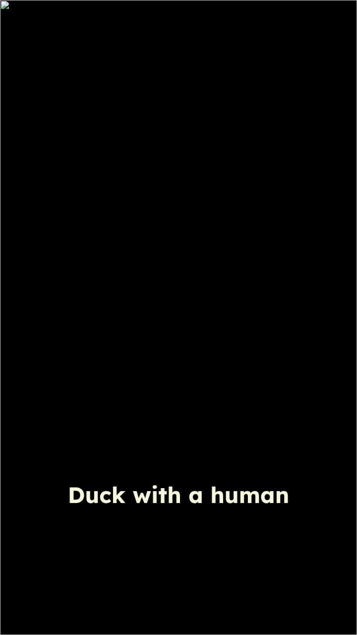 Muscular Duck Enjoying Iced Coffee