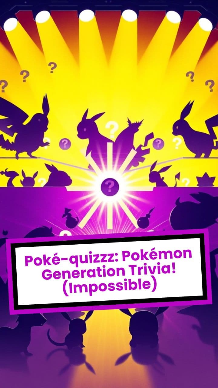 Poké-quizzz: Pokémon trainers Trivia! (easy)