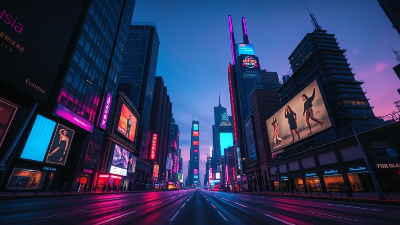 Digital Ghosts in Neon Night