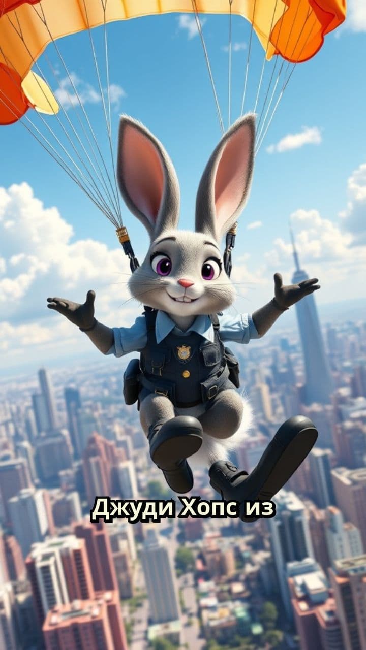 Джуди Хопс: Прыжок с самолета