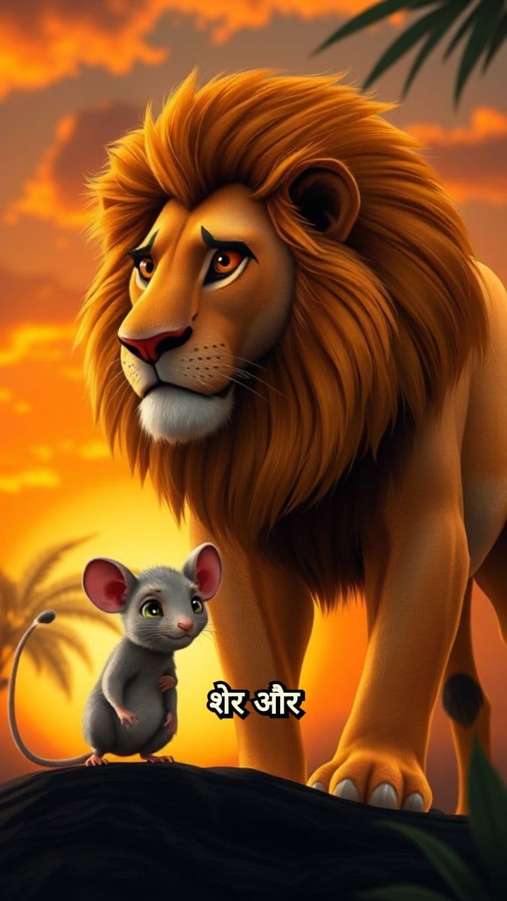 शेर और चूहे की दोस्ती