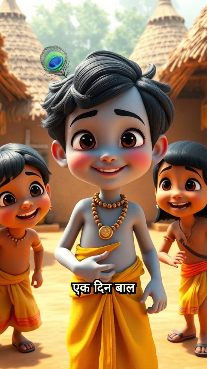 बाल कृष्ण की माखन चोरी