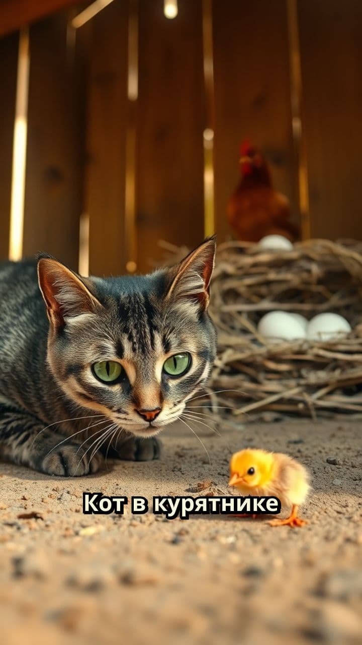 Кот среди кур