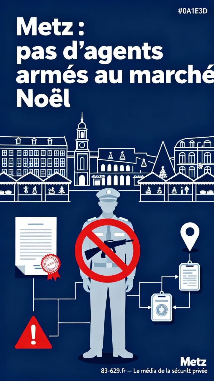 Metz : pas d’agents armés au marché Noël