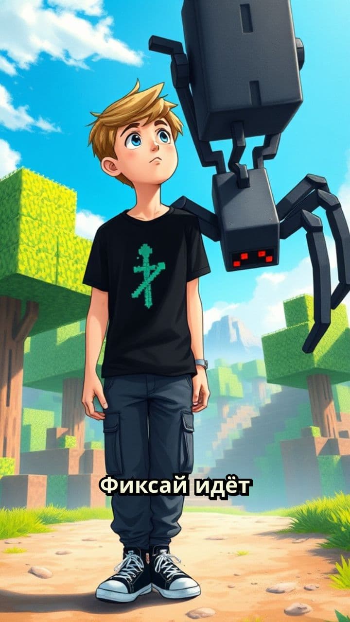 Спайдер Семми в Майнкрафт