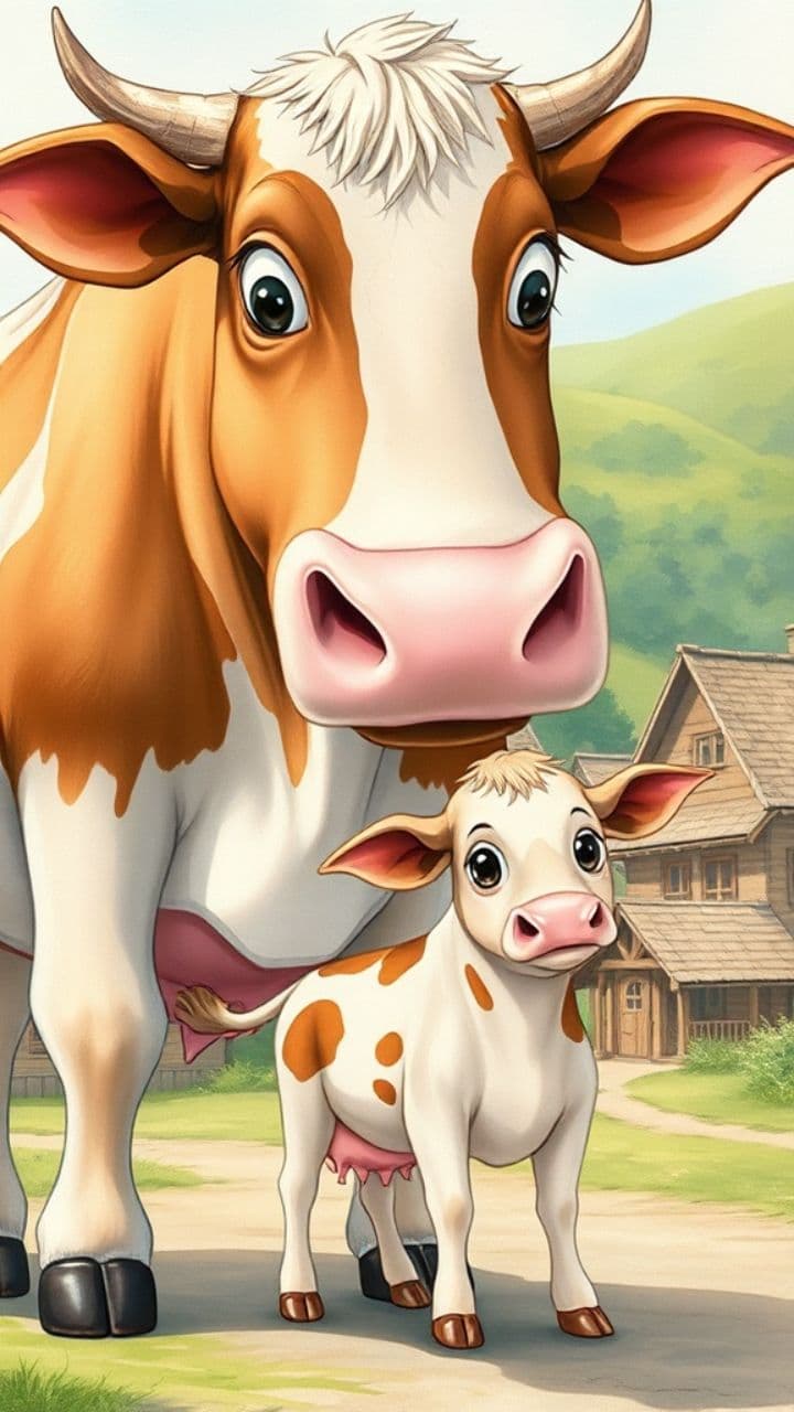 गाय और बछड़े की कहानी