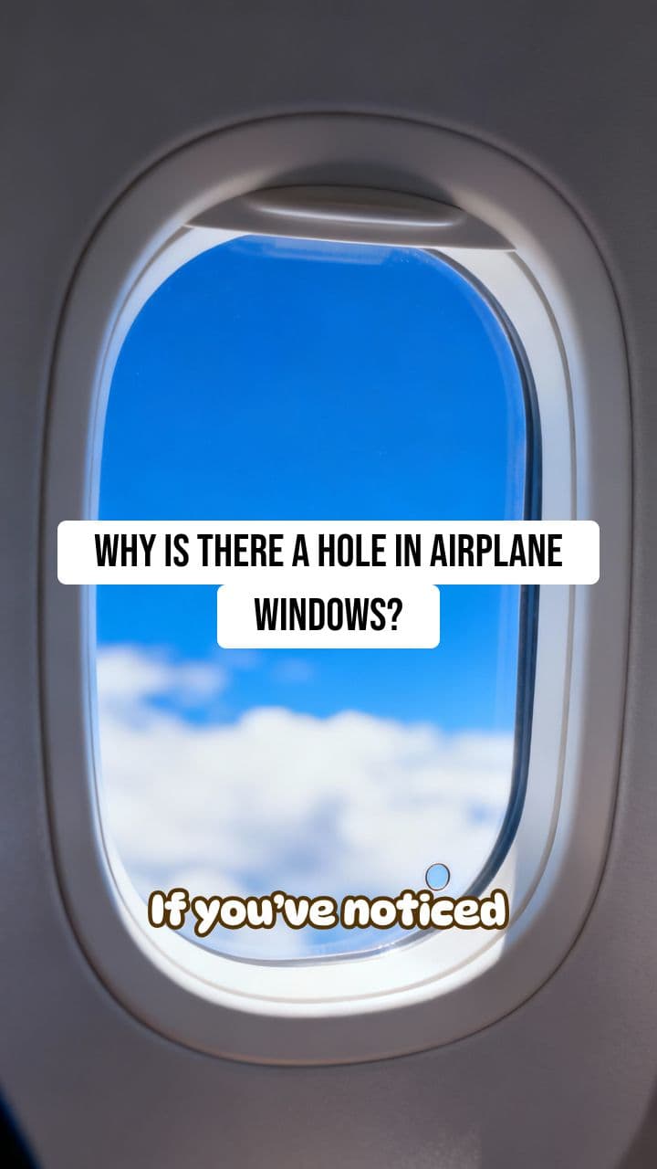 Why Do Airplane Windows Have That Tiny Hole at the Bottom? | RapidSmartFacts