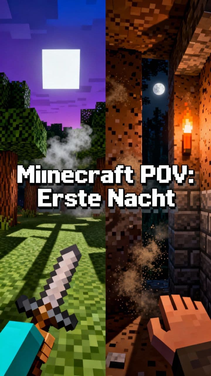 Minecraft POV: Erste Nacht