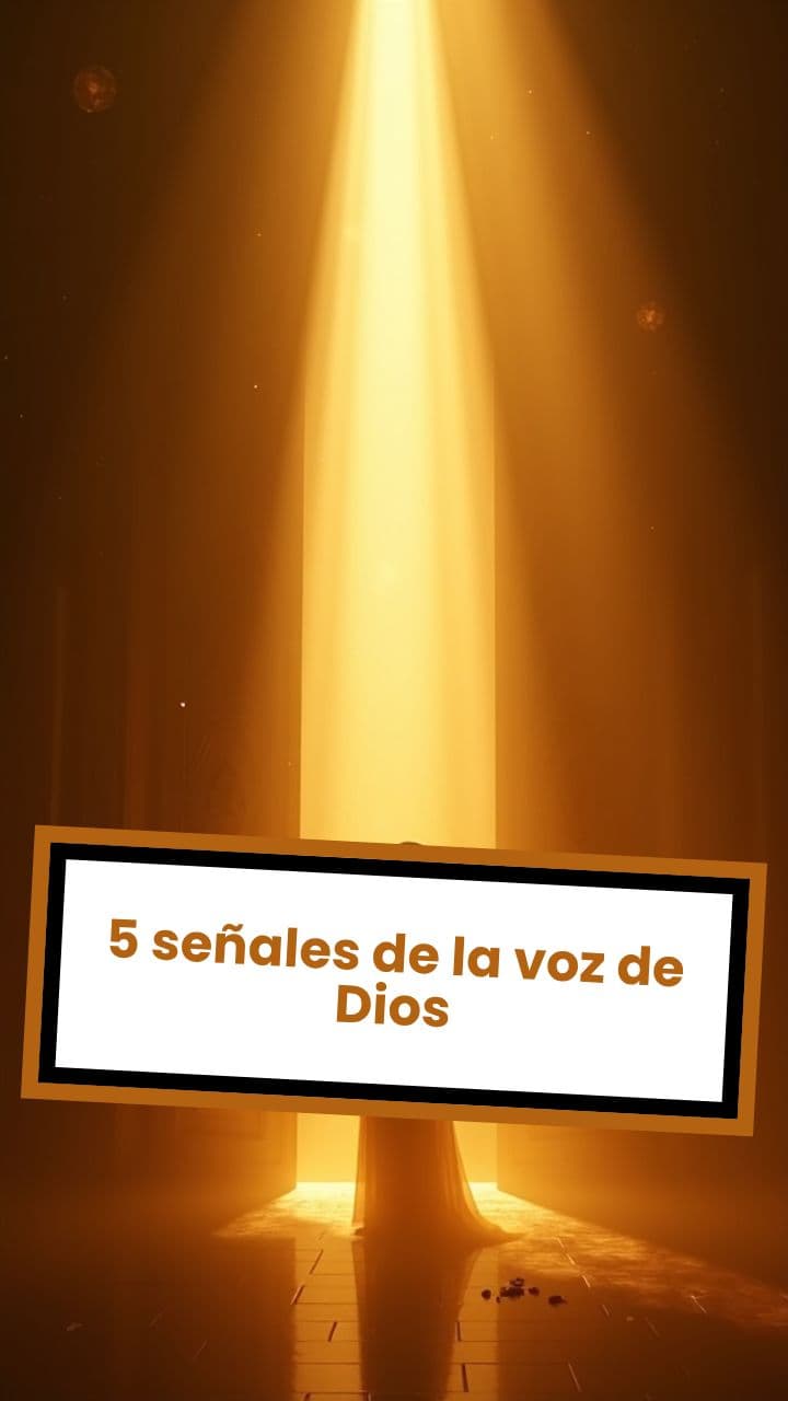 5 señales de la voz de Dios