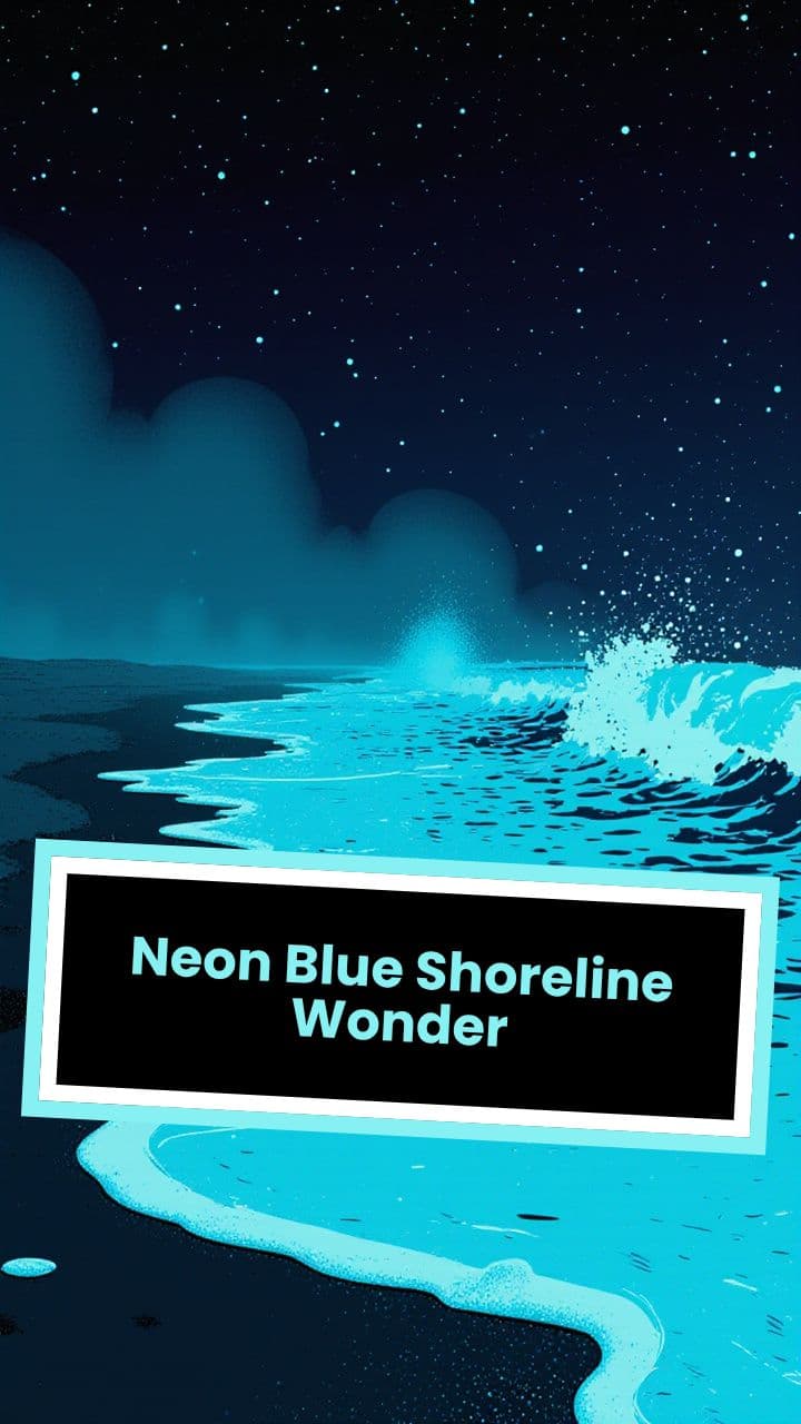 Neon Blue Shoreline Wonder