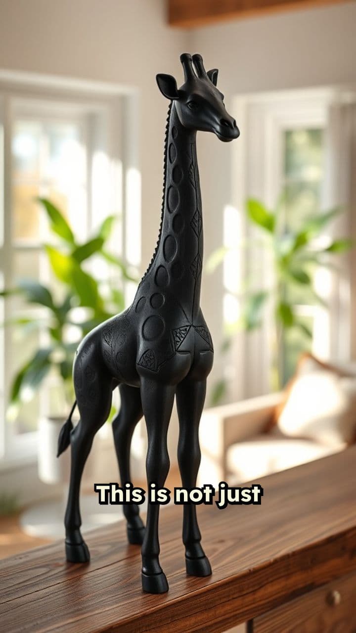 Hand-Carved Giraffes of African Heritage