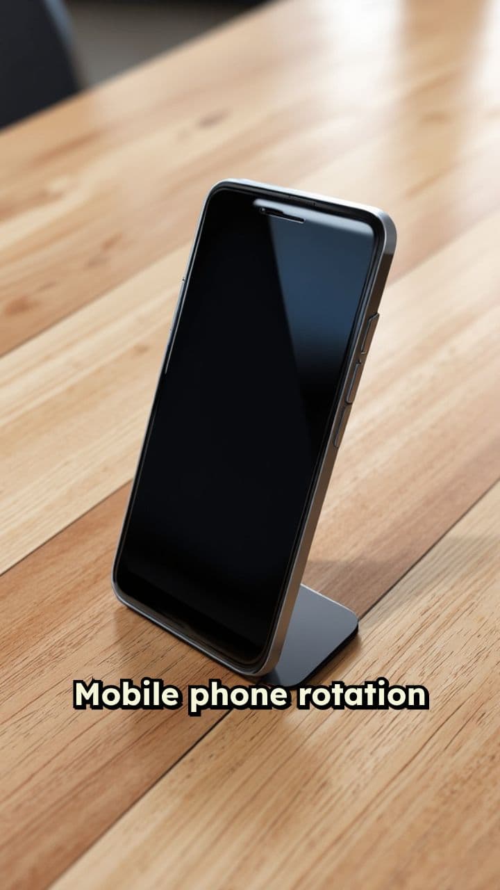 Mobile Phone Spinning on Table