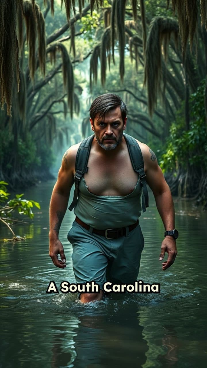 Alligator Attack in the Swamp